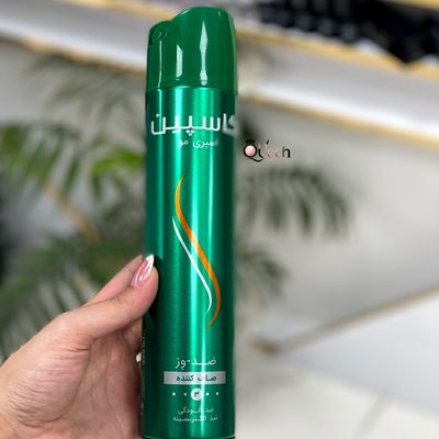 اسپری مو کاسپین مدل ضدوز و صاف‌کننده ✨💚