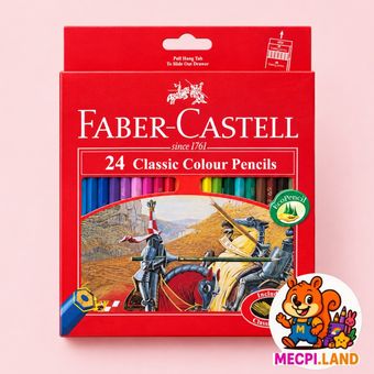 مداد رنگی 24 رنگ فابر کاستل مدل Classic Gold