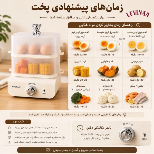 تخم مرغ پز و بخار پز نویاسی