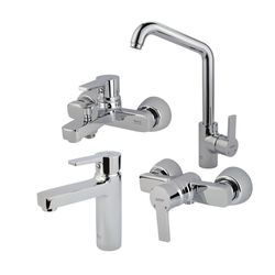 ست شیرآلات کسری مدل امگا مجموعه 4 عددی کروم