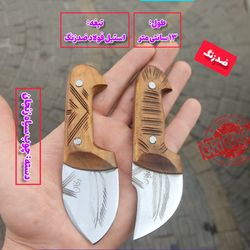 ست دوقلوی رضا پروانه یکی بخر دوتا ببر ست دوتایی چاقوی تیزی پوست کنی ضدزنگ اصل زنجان با غلاف