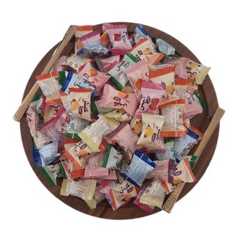 آبنبات کیش میوه‌ای با مغزی پاستیل شونیز - ۲۰۰گرم
