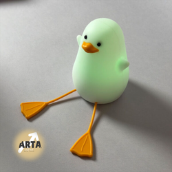 چراغ خواب  سیلکونی مدل اردک نشسته