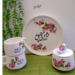 ست چایخوری 2نفره گلسرخی