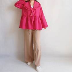 شومیز تترون نخ وارداتی پاپیون