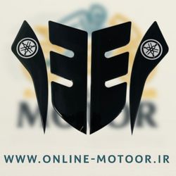 پد برچسب گلگیر جلو موتور سیکلت مدل W-9-BLK مناسب برای یاماها آیروکس بسته 4 عددی
