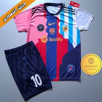 لباس منتخب مسی  به همراه شورت ورزشی