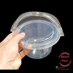 سطل شفاف دسته دار 1300 (پک 10عددی)