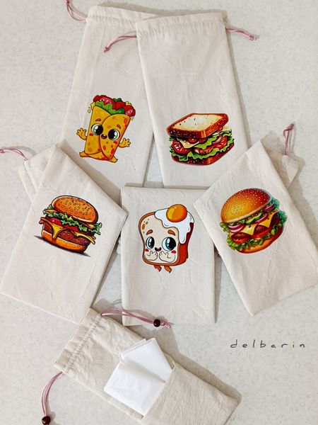 کیسه لقمه اقتصادی با برچسب فانتزی حرارتی