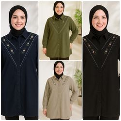 تونیک پاییزه زنانه مدل سوگل | مخمل کبریتی ریز | فری‌سایز | 4 رنگ خاص