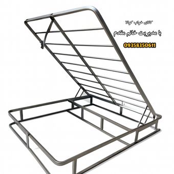 کف تخت فلزی جک‌دار باکسی