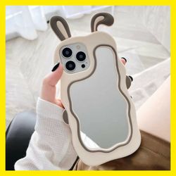 قاب گوشی ایفون خرگوشی اینه دار