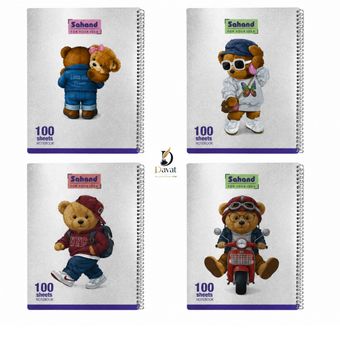دفتر 100 برگ سهند طرح تدی
