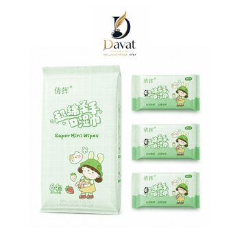 دستمال مرطوب طرح دختر خرگوشی
