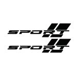 برچسب بدنه خودرو شیپرس طرح SPORT کد Ss005M بسته دو عددی
