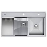 سینک ظرفشویی استیل توکار دو لگنه میکس پلاس مدل D90