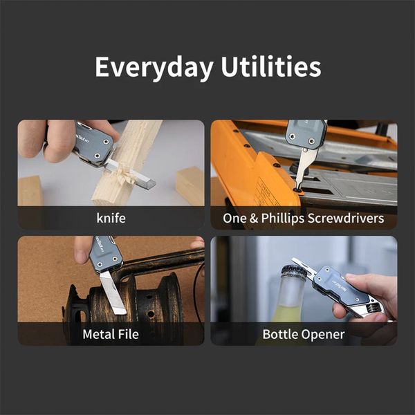 ابزار چندکاره سفری نکس تول مدل Light Wrench W2 به همراه سری پیچ گوشتی