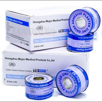 چسب پارچه ای زینک اکسید خارجی سایز 2.5  ( بسته 12 عددی )