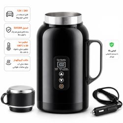 کتری برقی فندکی خودرو 12V/24V مدل RC-1380A با بدنه داخلی استیل SUS304