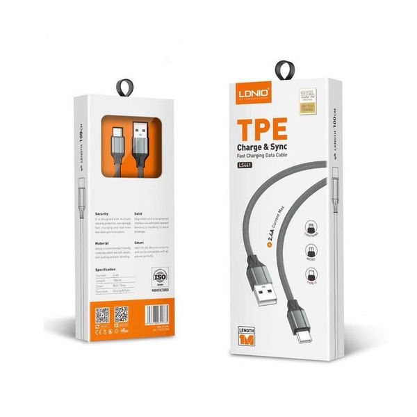 کابل تبدیل USB به USB-C الدینیو مدل LS441 طول 1 متر