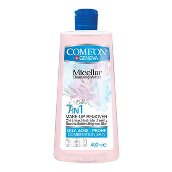 میسلار پاک کننده آرایش صورت کامان مدل OILY SKIN حجم 400 میلی لیتر