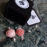 گوشواره مدل گل رز