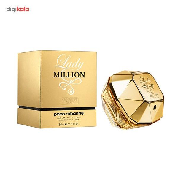 ادو پرفیوم زنانه پاکو رابان مدل Lady Million Absolutely Gold حجم 80 میلی لیتر