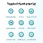 مودم 4G LTE قابل حمل اسفیورد مدل M750 با باتری 3000 میلی‌آمپرساعت، پشتیبانی از 10 کاربر همزمان، نمایشگر رنگی دیجیتال، اتصال بی‌س