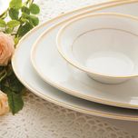 سرویس غذاخوری 35 پارچه چینی زرین ایران سری شهرزاد مدل سپینود درجه یک