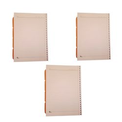 کاغذ کلاسور شفیعی مدل 26 حلقه Acadmic مجموعه 3 عددی