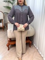 شومیز کرپ حریر جان آرا 3032