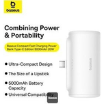 پاور بانک 5000 میلی آمپر باسئوس مدل Baseus Compact Fast Charging Power Bank Type-C Edition 5000mAh 20W