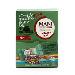 انرژی بار پسته مانی - 15 گرم بسته 20 عددی