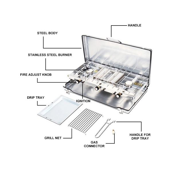 اجاق گاز سفری اورنج اوت دور مدل BDZ-430-E-A