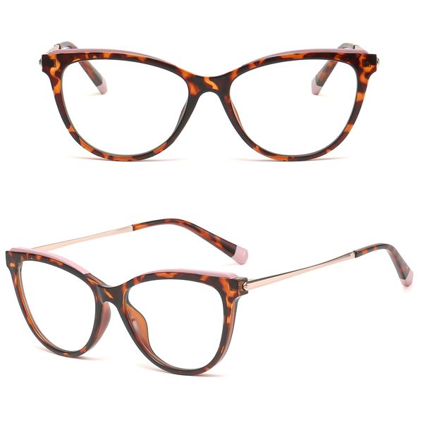 فریم عینک طبی گربه ای مدل TJ810C70P81 مناسب برای صورت گرد