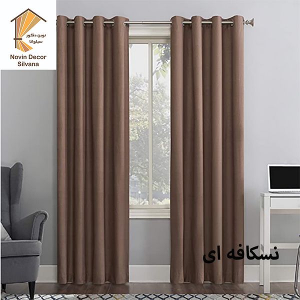 پرده نوین دکور سیلوانا مدل کتان 28 سایز 280 × 140 سانتی متر 