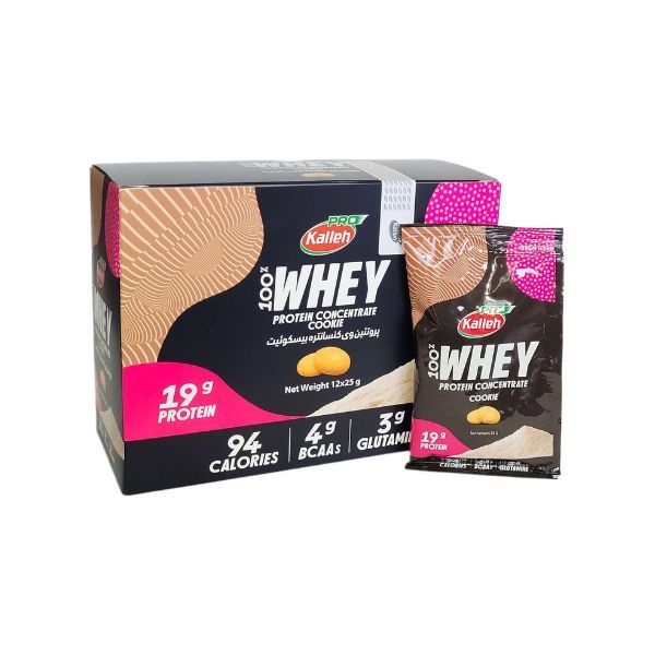 پروتئین وی بیسکوئیتی کاله پرو - 25 گرم بسته 12 عددی*416