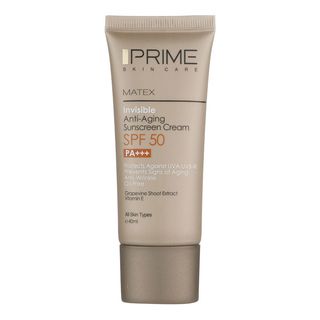 کرم ضد آفتاب و ضد چروک بی رنگ پرایم مدل Matex Colorless SPF50 مناسب انواع پوست حجم 40 میلی لیتر