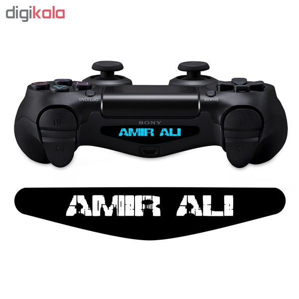 برچسب لایت بار دسته پلی استیشن 4 ونسونی طرح AMIR ALI