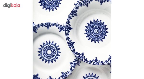 سرویس غذاخوری 108 پارچه چینی زرین ایران مدل شهرزاد سمرقند درجه یک