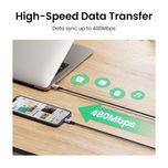 کابل تبدیل USB-C به لایتنینگ یوگرین مدل US304 طول 2 متر