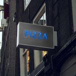 چراغ نئونی دیواری آرن تیم طرح تکست پیتزا