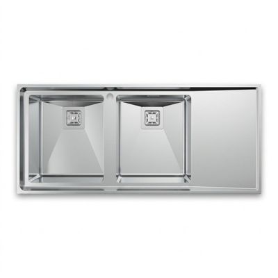 سینک ظرفشویی استیل توکار دو لگنه استیل البرز مدل 952