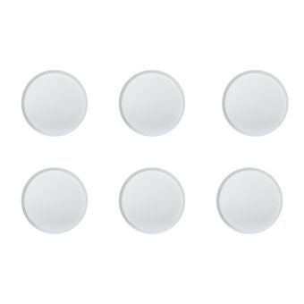 بشقاب غذاخوری زی مدل فرم اس 24 سفید درجه 3 بسته شش عددی