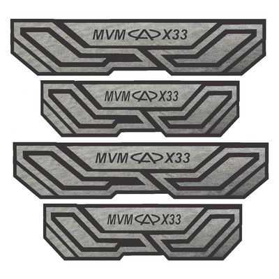 برچسب بدنه خودرو شیپرس کد SP027 مناسب برای MVM X33 بسته 4 عددی به همراه جاکلیدی
