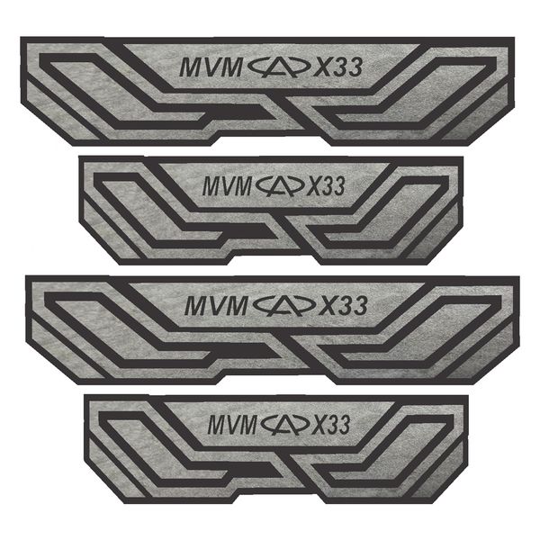 برچسب بدنه خودرو شیپرس کد SP027 مناسب برای MVM X33 بسته 4 عددی به همراه جاکلیدی