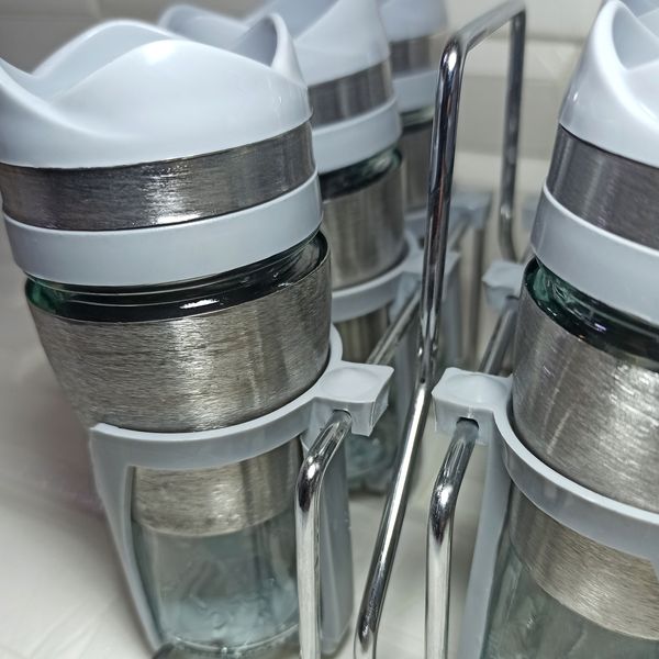 ست جا ادویه 7 پارچه کاپریس مدل فلورا کد 06