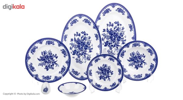 سرویس غذاخوری 28 پارچه چینی زرین ایران سری ایتالیا اف مدل Florance 2 درجه عالی 