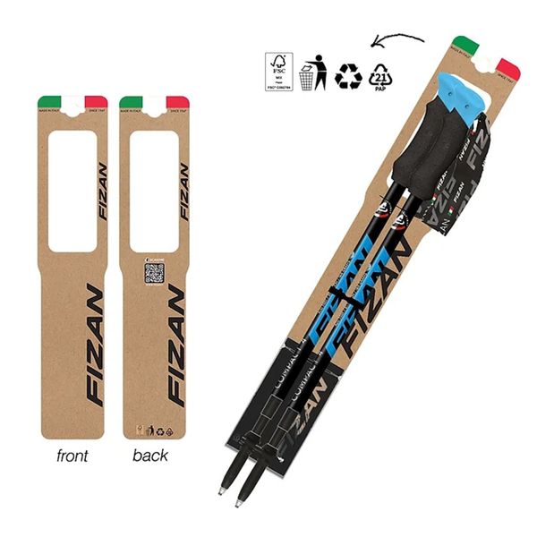 عصای کوهنوردی فیزان مدل Compact 4 بسته دو عددی