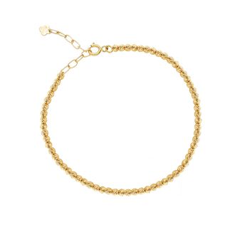 پابند طلا 18 عیار زنانه گالری طلا مریم اکرمی مدل البرناردو پیوسته